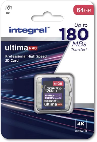INTEGRAL SD 64 GB CL 10 V30 180/130MB