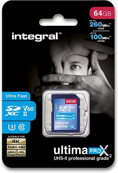 INTEGRAL SD 64 GB CL 10 V60 260MB