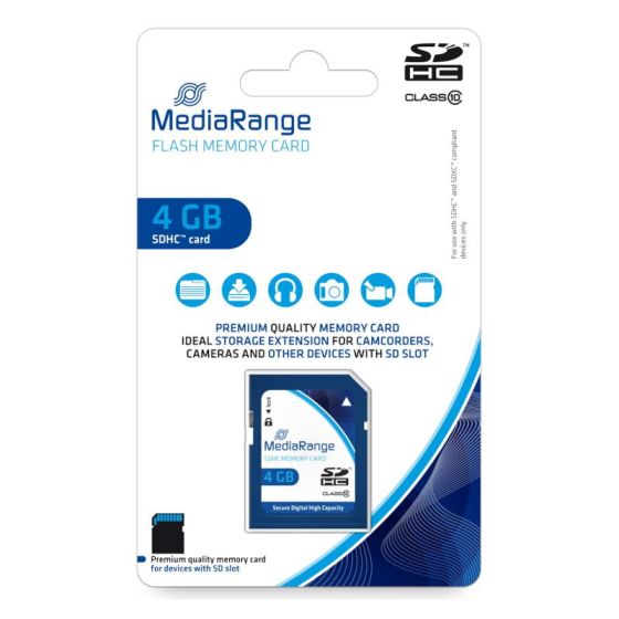 MEDIARANGE SD HC 4 GB CL 10
