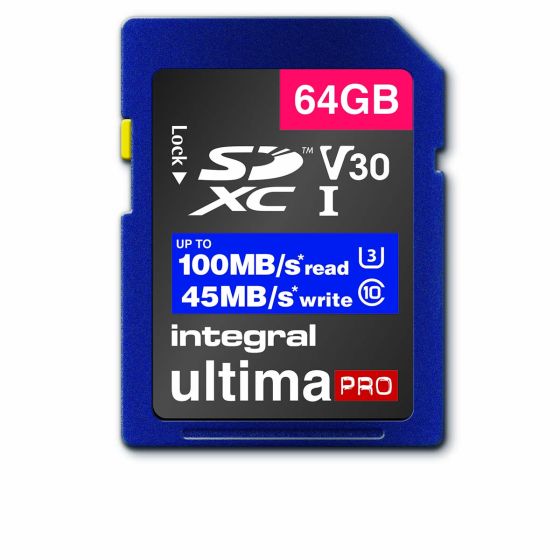 INTEGRAL SD 64 GB CL 10 V30 100/45MB 